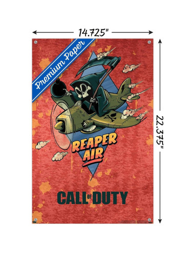 Póster de pared Call of Duty Vanguard Reaper Air 37.4x56.7cm