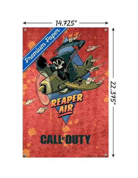 Póster de pared Call of Duty Vanguard Reaper Air 37.4x56.7cm