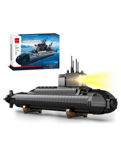 Juego de Construcción Submarino Nuclear Amoyasite 1498 Piezas