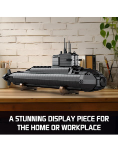 Juego de Construcción Submarino Nuclear Amoyasite 1498 Piezas 2