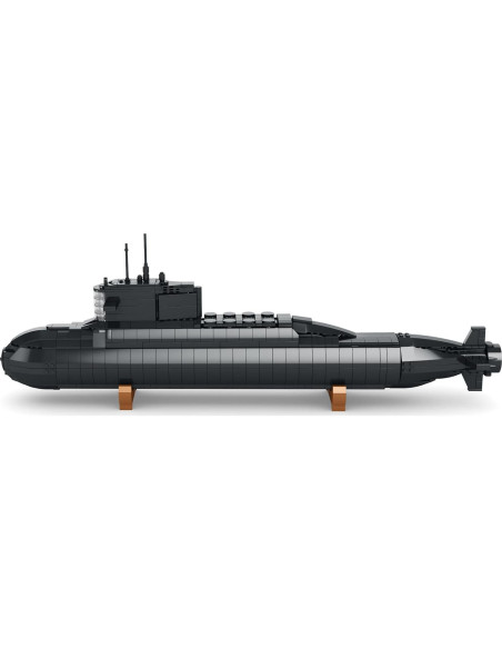 Juego de Construcción Submarino Nuclear Amoyasite 1498 Piezas