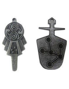 Llave Tardis 1:1 Doctor Who Plata Antigua