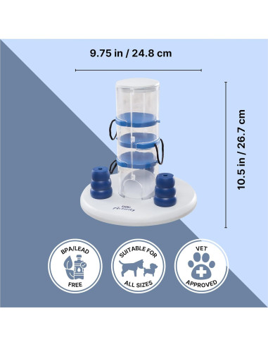 Torre de Juego Interactiva TRIXIE para Perros Nivel 2 25.4x25.4x33cm