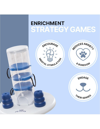 Torre de Juego Interactiva TRIXIE para Perros Nivel 2 25.4x25.4x33cm