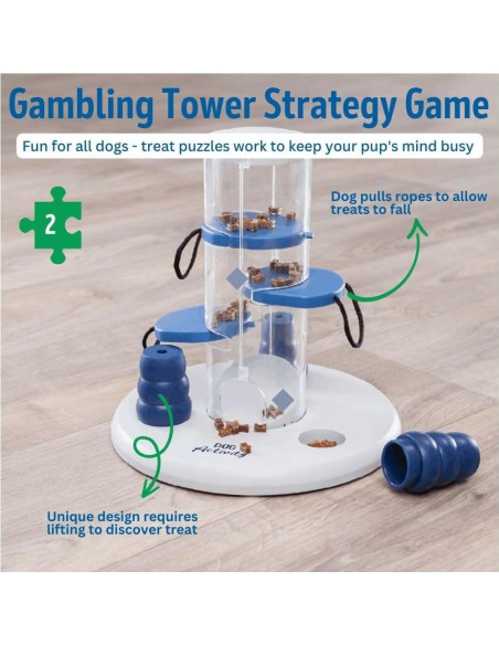Torre de Juego Interactiva TRIXIE para Perros Nivel 2 25.4x25.4x33cm