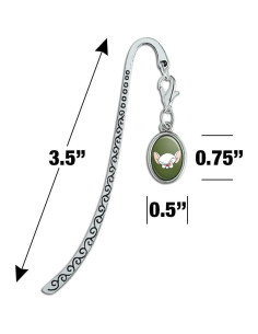 Marcador de Página de Metal Pinky y Cerebro con Encanto Ovalado 2