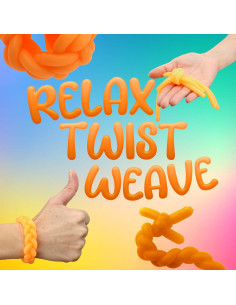 Monos de Nudos Entervending - 10 Juguetes Sensoriales Naranja 2