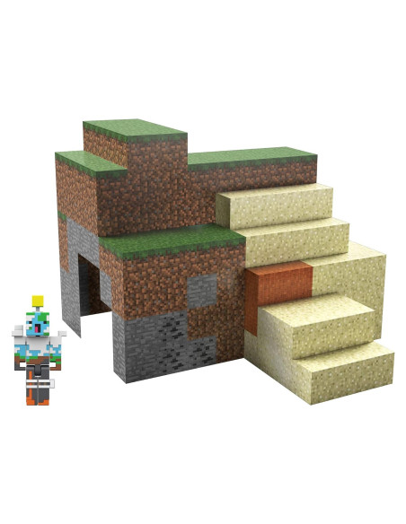 Juego de Construcción Minecraft Mattel con Figuras y Bloques