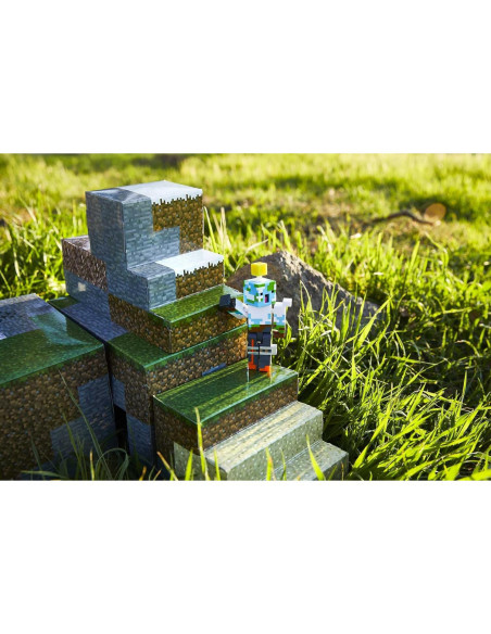 Juego de Construcción Minecraft Mattel con Figuras y Bloques