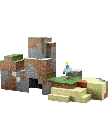Juego de Construcción Minecraft Mattel con Figuras y Bloques
