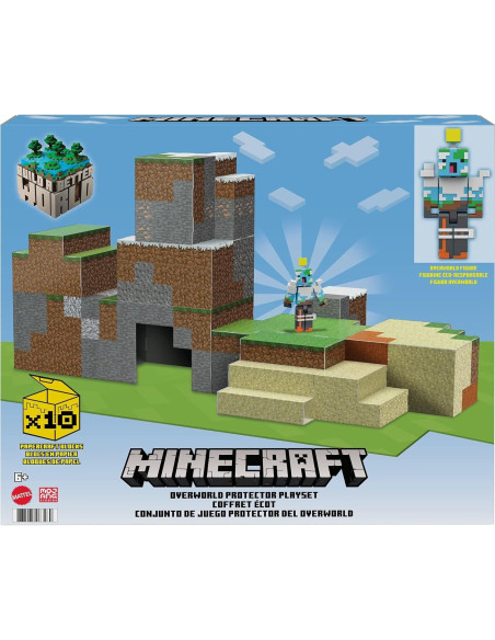 Juego de Construcción Minecraft Mattel con Figuras y Bloques