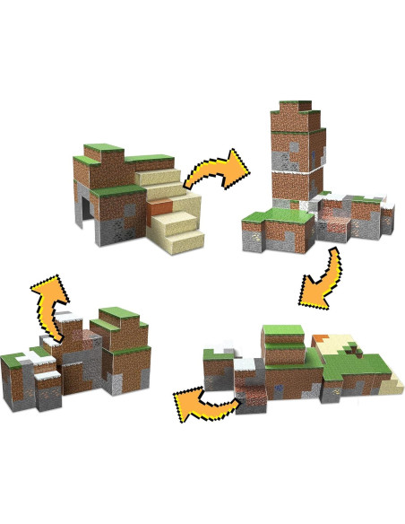 Juego de Construcción Minecraft Mattel con Figuras y Bloques