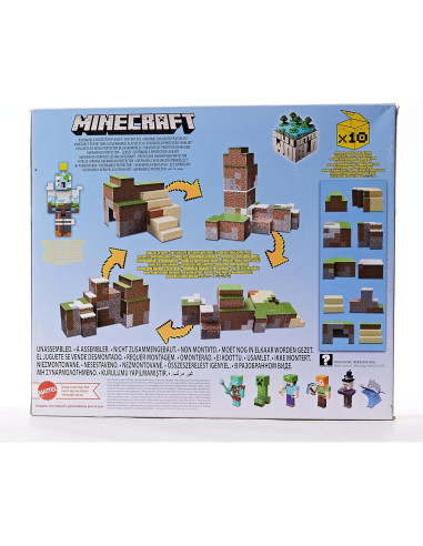Juego de Construcción Minecraft Mattel con Figuras y Bloques