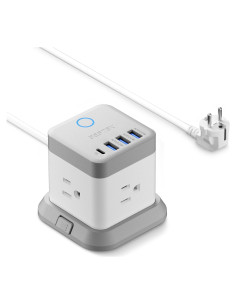 Adaptador de Enchufe de Viaje BESTEK 7 en 1 con USB-C 20W
