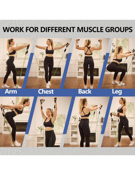 Conjunto de Bandas de Resistencia BSJ BESTGYM 150 LBS