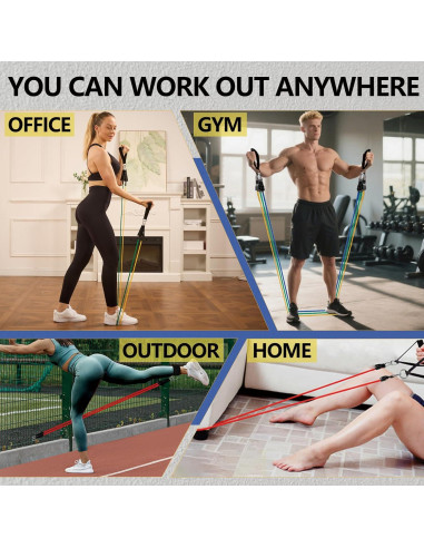 Conjunto de Bandas de Resistencia BSJ BESTGYM 150 LBS