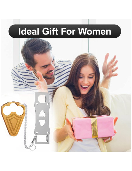 Cerradura de puerta portátil Urgeeo dorada para viajar