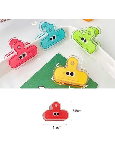 Clips de Papelería Nanaxagly - 4 Piezas, Diseño Lindo, 4.5cm