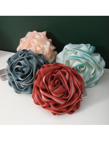 Esponja de Ducha Rosa 12cm Suave Exfoliante para Baño