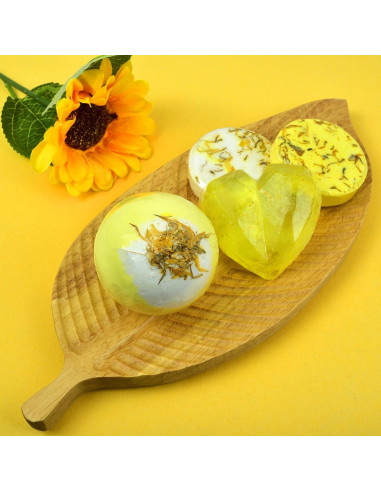 Caja de Regalo AMIND con Vela, Jabón, Bomba de Baño y Manta