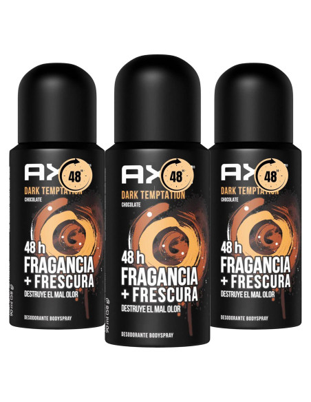 Desodorante en Spray ZompoZ Dark Temptation 3x85g Hombre