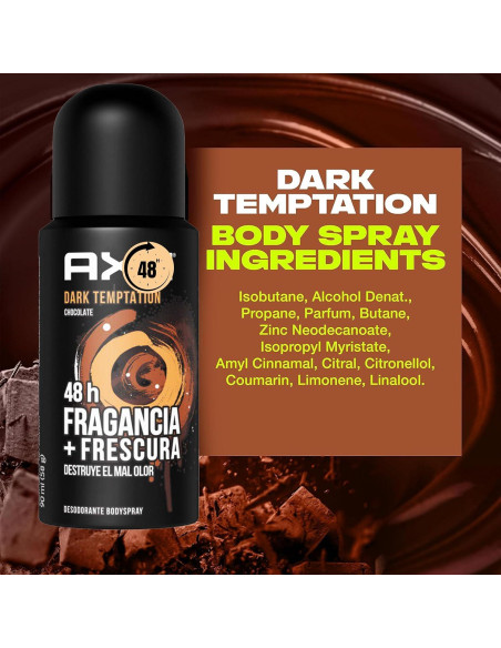 Desodorante en Spray ZompoZ Dark Temptation 3x85g Hombre