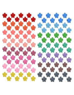 Mini Clips de Pelo con Flor Yongdeli - 100 Piezas Colores Mate