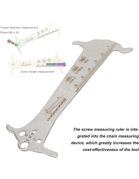 Herramienta de Medición de Cadena SPYMINNPOO 3 en 1