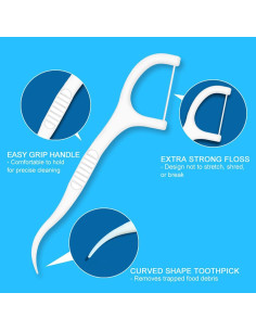 500 Palillos de Hilo Dental KAIMAY - Cuidado Oral Efectivo 2