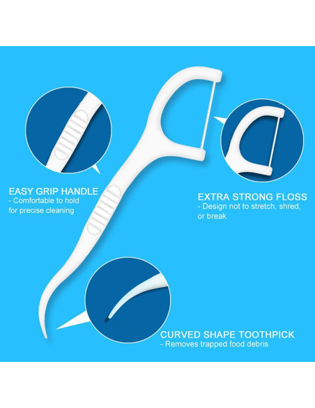 500 Palillos de Hilo Dental KAIMAY - Cuidado Oral Efectivo