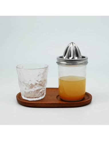 Tapa exprimidor manual QurHapzy para frascos Mason 3.38"