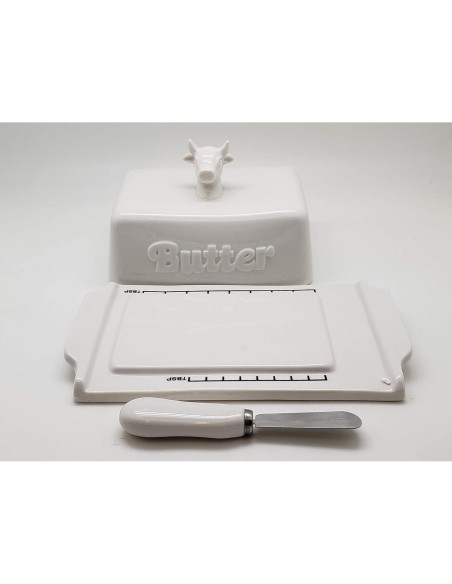 Plato para Mantequilla Chefcaptain con Cuchillo Cerámico