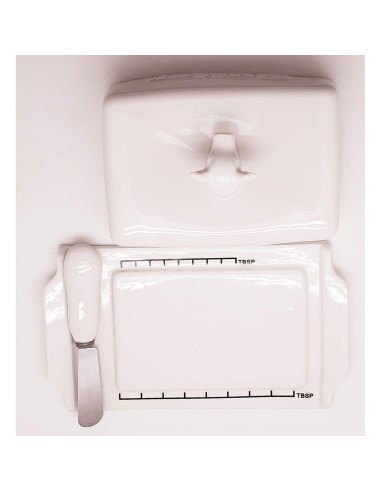 Plato para Mantequilla Chefcaptain con Cuchillo Cerámico