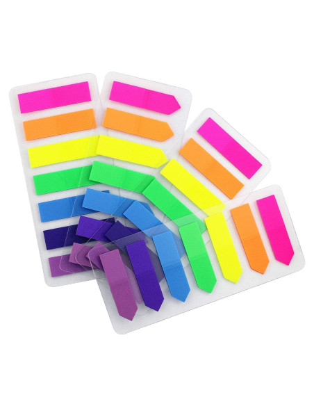 4 Sets de Pestañas Neón Lobo Oriental 1.27x4.57 cm 560 Pcs