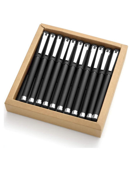 Bolígrafos de Gel Negro MiSiBao 0.7mm 18 Paquete con Stylus