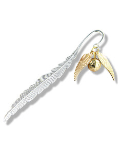 Marcador de Metal WACANTIC Vintage con Alas Doradas 11.4 cm