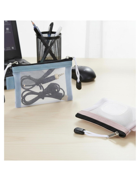 Paquete de 5 Bolsas de Malla con Cierre Xelsluthe 8x10 cm