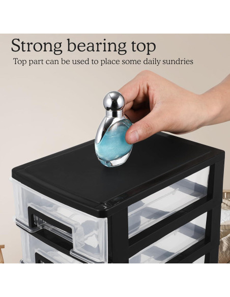 Organizador de Cajones de Plástico Cabilock 5 Capas Negro