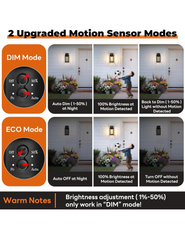 Luz de Sensor de Movimiento Brightever para Exterior Negra 29.46cm