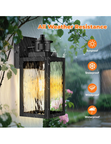 Luz de Sensor de Movimiento Brightever para Exterior Negra 29.46cm