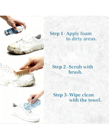 Kit de Limpieza de Zapatos TUOSANTER 3 en 1 - Sin Agua, 200ml