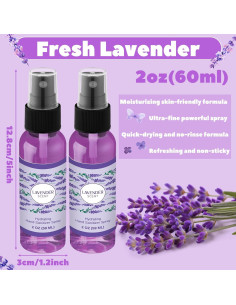 6 Sprays Desinfectantes para Manos Lavanda Dansib 59 ml 2