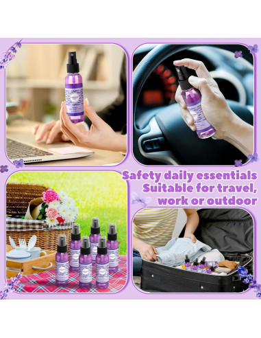 6 Sprays Desinfectantes para Manos Lavanda Dansib 59 ml