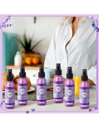 6 Sprays Desinfectantes para Manos Lavanda Dansib 59 ml