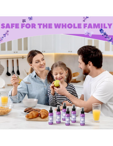 6 Sprays Desinfectantes para Manos Lavanda Dansib 59 ml