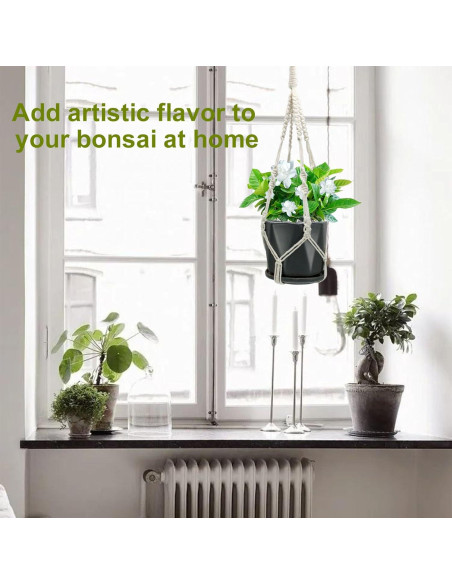 Soportes de Plantas de Macramé Rimoev 50.8 cm 2 Piezas