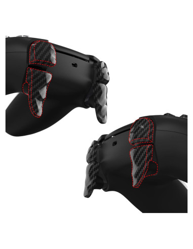 Extensores de Disparador PlayVital para Controlador PS5 - Fibra de Carbono