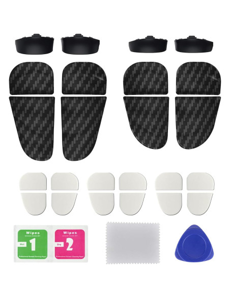 Extensores de Disparador PlayVital para Controlador PS5 - Fibra de Carbono