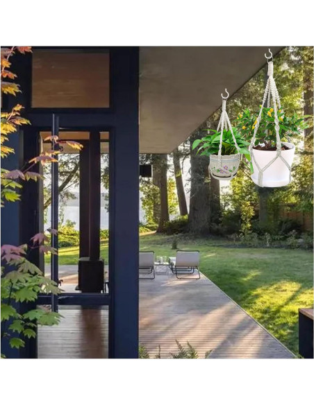 Soportes de Plantas de Macramé Rimoev 50.8 cm 2 Piezas