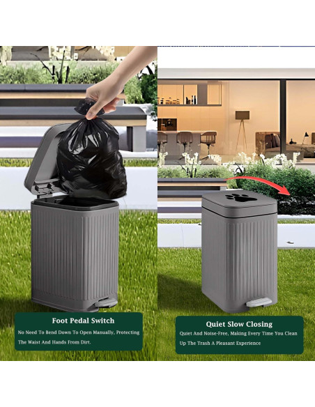 Cubeta de Basura para Excremento de Perro Kopuncare 5L Gris